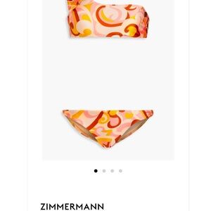 Zimmermann Pink and Orange Bikini Vibrant Citrus Print